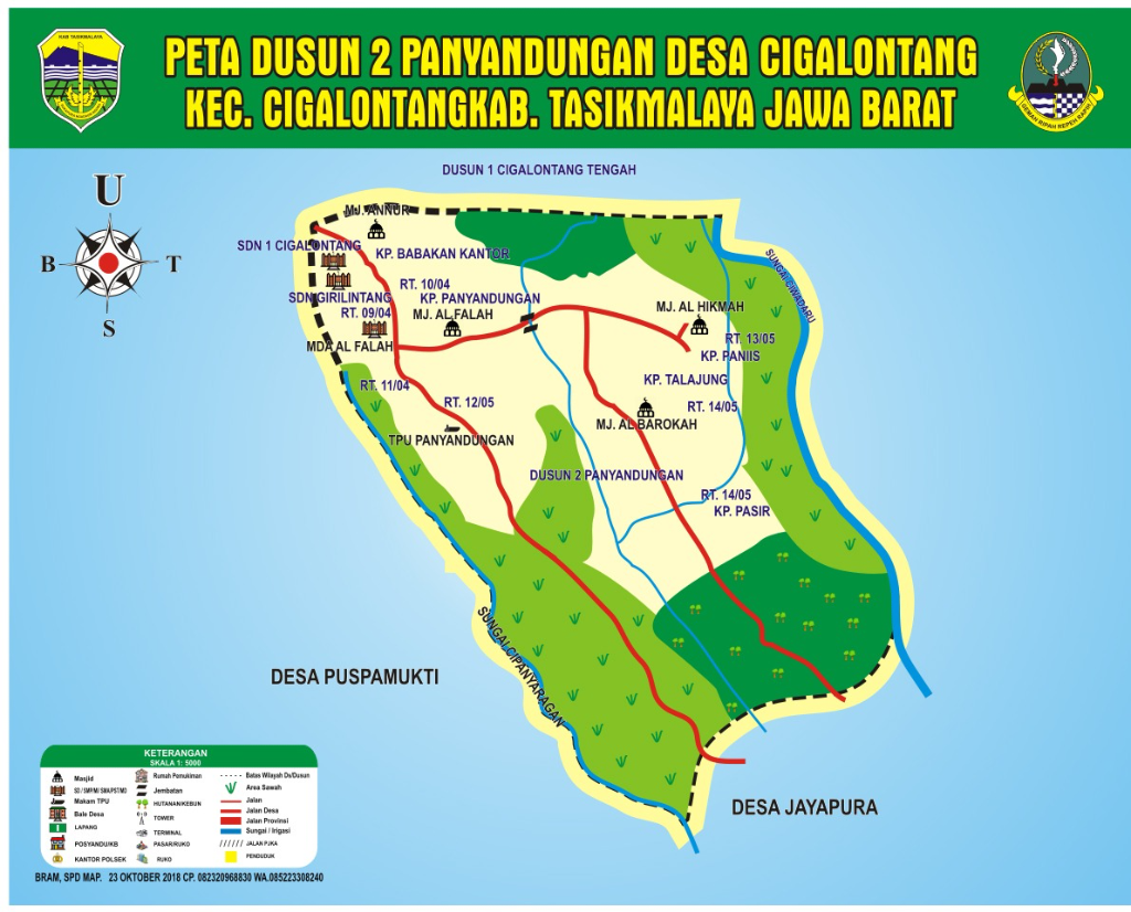 Peta Dusun 2 Panyandungan